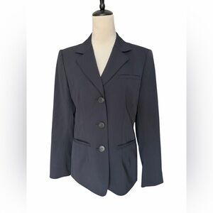 Lafayette 148 New York deep navy virgin wool Blazer